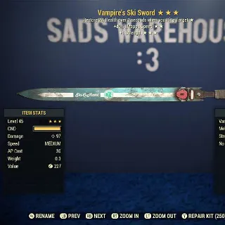 Weapon | V401S Ski Sword