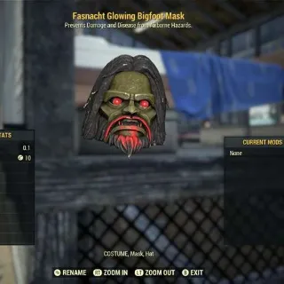 Glowing Bigfoot Mask