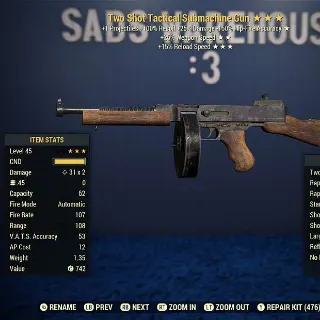 Weapon | TS2515 Submachine Gun