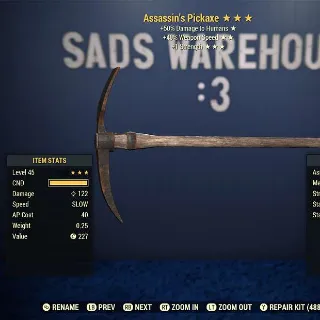 Weapon | A401S Pickaxe