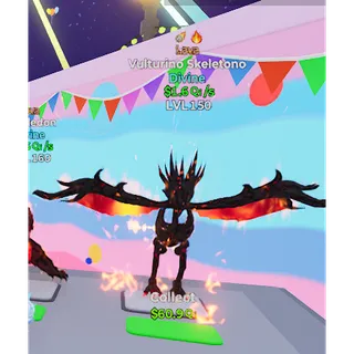 Vulturino Skeletono LEVEL 150 2 TRAIT - go up for brainrot