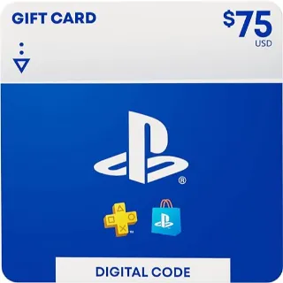 $75 USD PlayStation Store US [INSTANT DELIVERY]