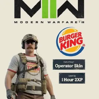 MW2/MW3 | BURGER KING SKIN + 1HOUR 2XP