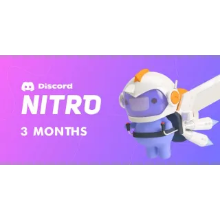 Discord Nitro 3 Months