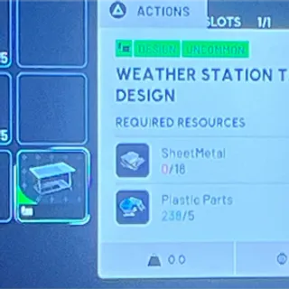 Weather Station Table