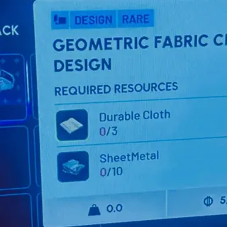 Geometric Fabric Chair