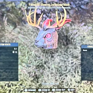 Glowing Jackalope Mask