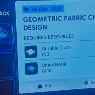Geomatric Fabric Chair