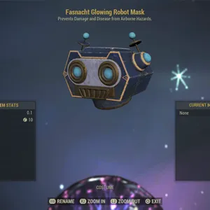 Glowing Robot Mask