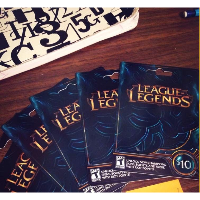 10 League Of Legends Gift Card Instant Release 1380 Rp Riot Other Gift Cards Gameflip