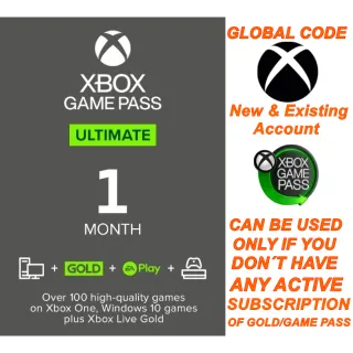 Xbox Game Pass Ultimate Non-stackable