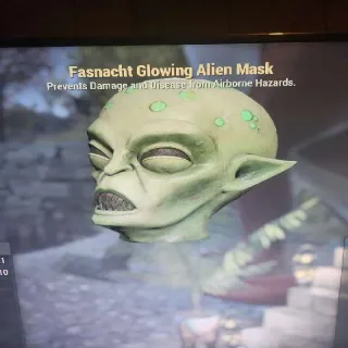 Glowing Alien Mask