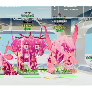 Fortnite Steal the Brainrot Bundle Strawberry elephant and gorgonzilla 