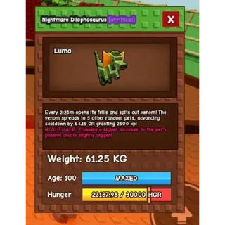 Nightmare Dilophosaurus