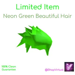Neon Green Beautiful Hair - Limited