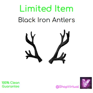 Black Iron Antlers - Limited