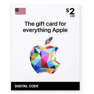 $2.00 Apple & iTunes Gift Card USA