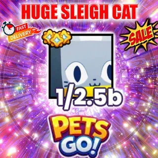 Huge sleigh cat pets go