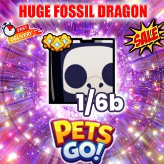 Huge fossil dragon pets go