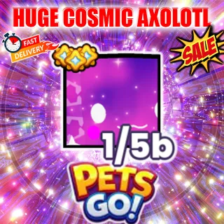 Huge cosmic axolotl pets go