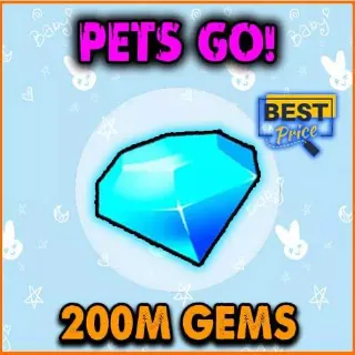 200M gems pets go 