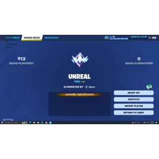 Fortnite Unreal Acc