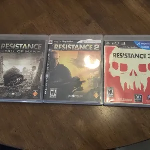 FREE SHIPPING!!!!  PS3 RESISTANCE COLLECTION: Resistance Fall of Man, Resistance 2, Resistance 3!