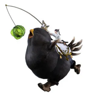 Fat Black Chocobo Mount for FINAL FANTASY XIV Online North America Only