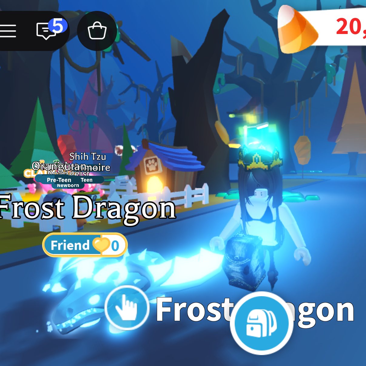 Neon Frost Dragon - Roblox Game Item - Gameflip
