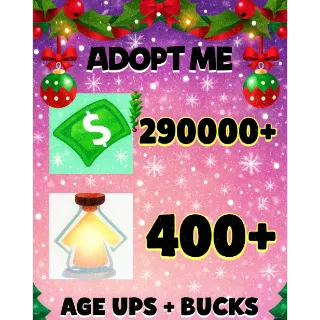 Bucks + Age up Potions - Adopt Me