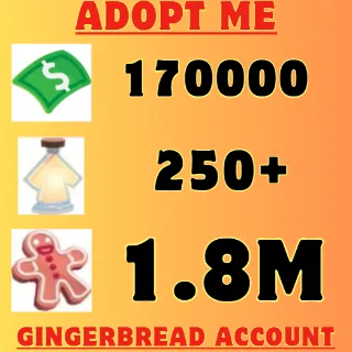 Gingerbread, bucks and age up potions