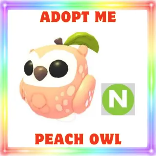 Neon Peach Owl