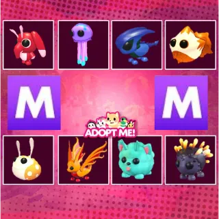 All 8x MEGA Moon Egg Pets - Adopt Me