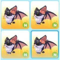 4x Neon Luminous Kitty bats