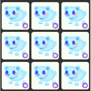 9x Frostbite Bear Sticker