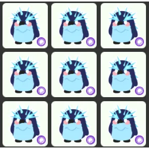 9x Frozen Penguin Sticker