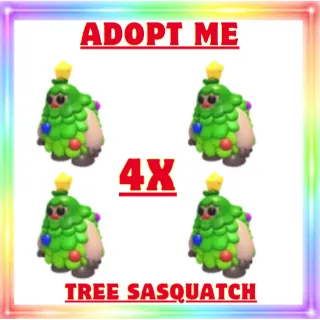4x Tree Sasquatch