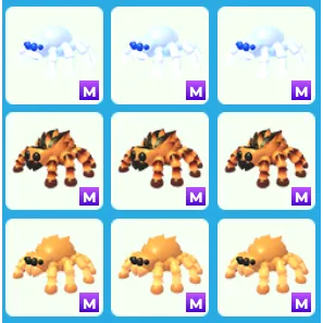 9x Mega Spiders - Adopt Me