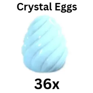 36x Crystal Eggs