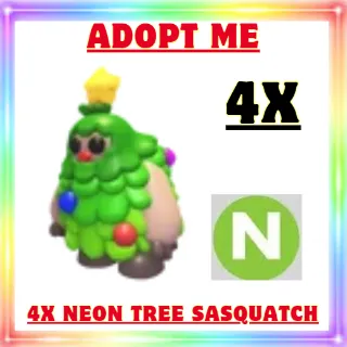 4x Neon Sasquatch