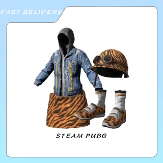 PUBG | Striped Survivor Set