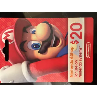 $20.00 USD Nintendo eShop