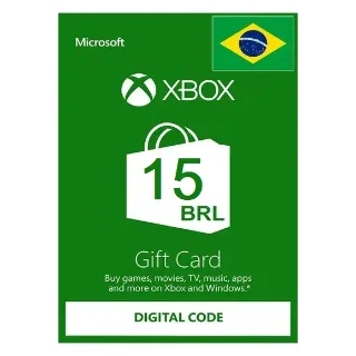 Xbox Gift Card 15 BRL Xbox Live Key (BRAZIL STORE) BR