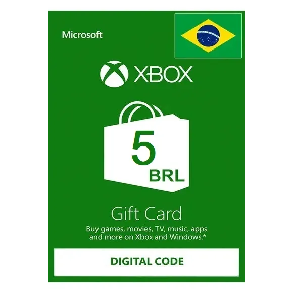 Xbox Gift Card 5 BRL Xbox Live Key (BRAZIL STORE) BR - Xbox Gift Card ...