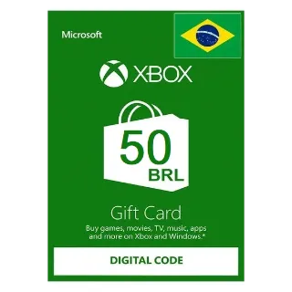 Xbox Gift Card 50 BRL Xbox Live Key (BRAZIL STORE) BR