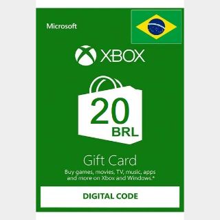 Xbox Gift Card 20 BRL Xbox Live Key (BRAZIL STORE) BR