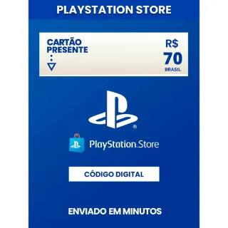Playstation Gift Card 70 BRL PS Store Key - BRAZIL