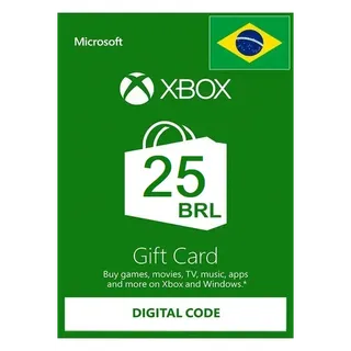 Xbox Gift Card 25 BRL Xbox Live Key (BRAZIL STORE) BR