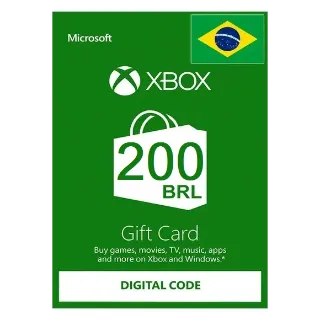 Xbox Gift Card 200 BRL Xbox Live Key Brazil Store BR