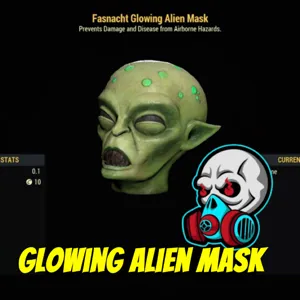 Glowing Alien Mask